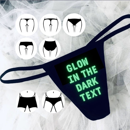 Glow in the dark custom underwear