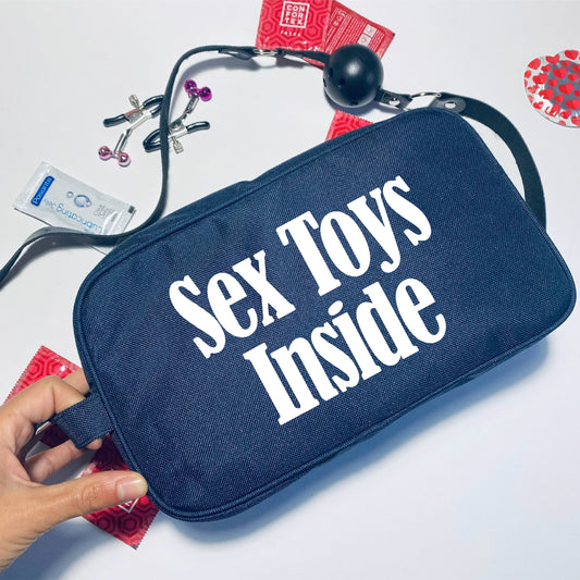 Sex Toys Inside accessory bag , masturbation kit , vibrator bag holder, birthday gift for best friend, Bachelorette cosmetic make up bag